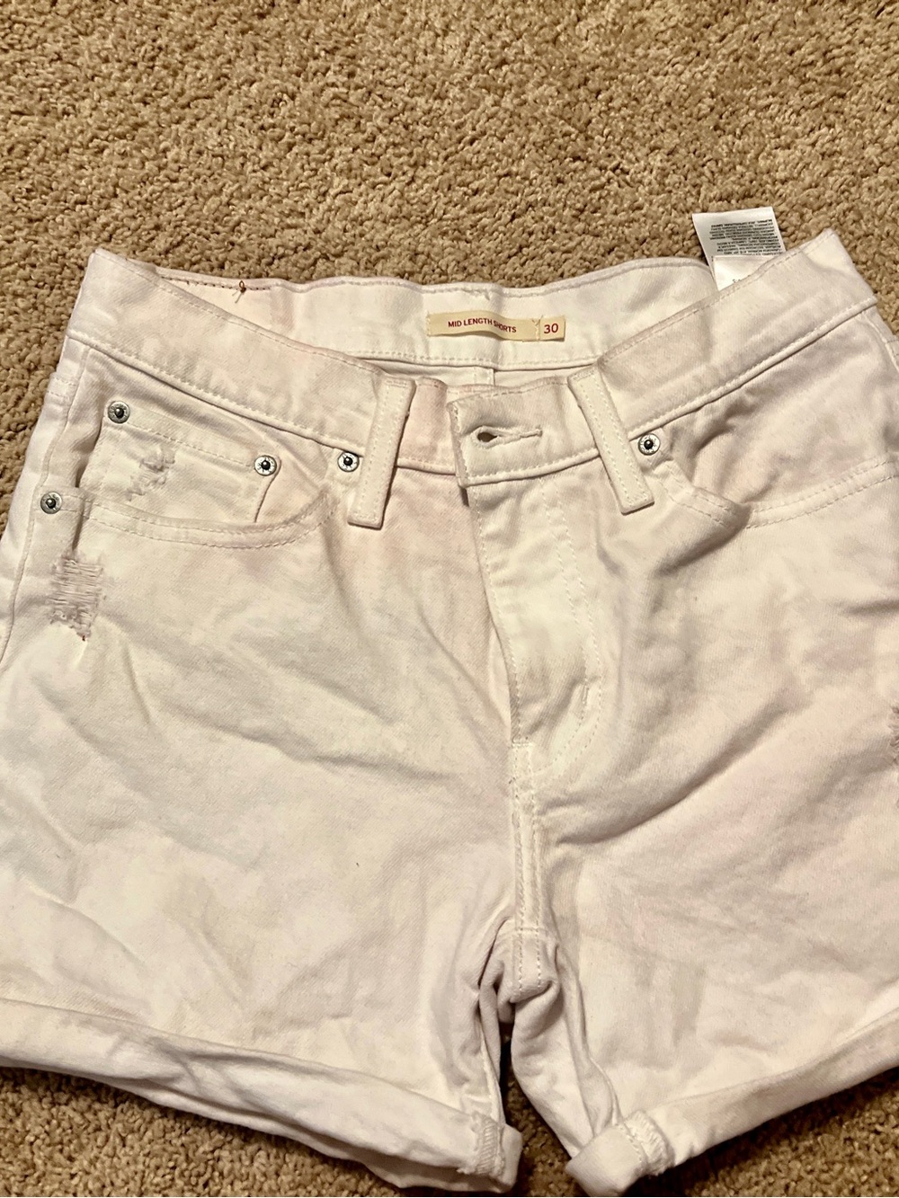 Levi's Women's Denim Rolled Hem Shorts
